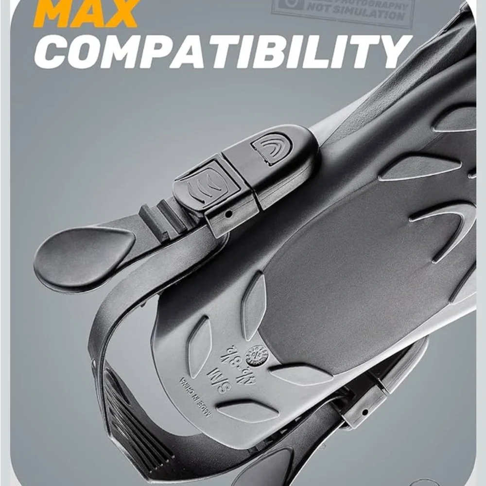 CAPAS Black Snorkeling Fins